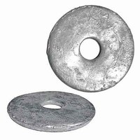 1/2" X 3" O.D.  Round Dock Washer, 1/4" thick, HDG